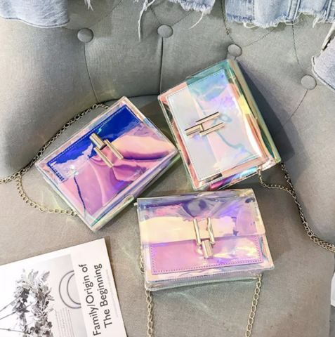 Holographic Shoulder Bag - FashionAngelz