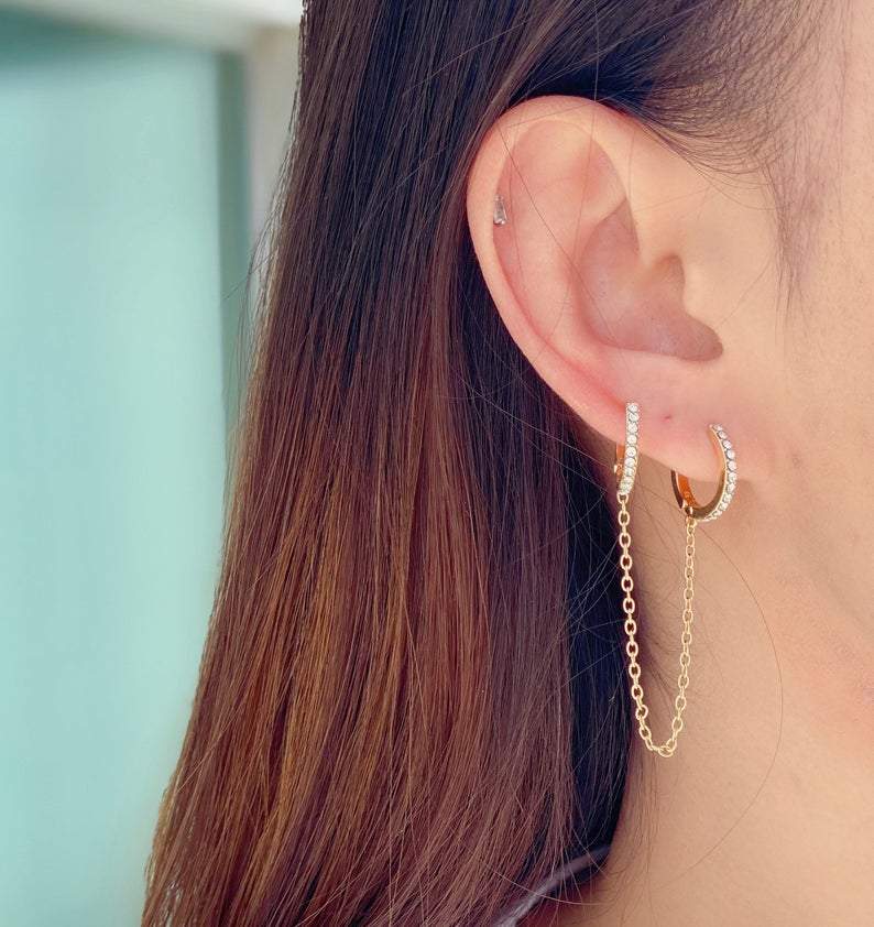 Diamond Handcuff Drop Earrings - FashionAngelz