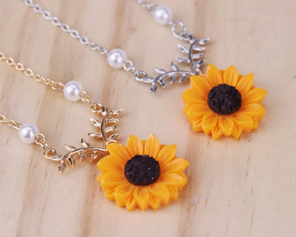 Sunflower Necklace - FashionAngelz