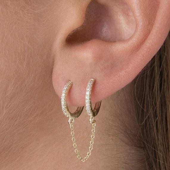 Diamond Handcuff Drop Earrings - FashionAngelz