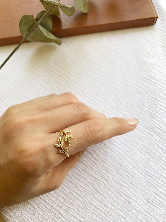 Open Leaf Ring - FashionAngelz