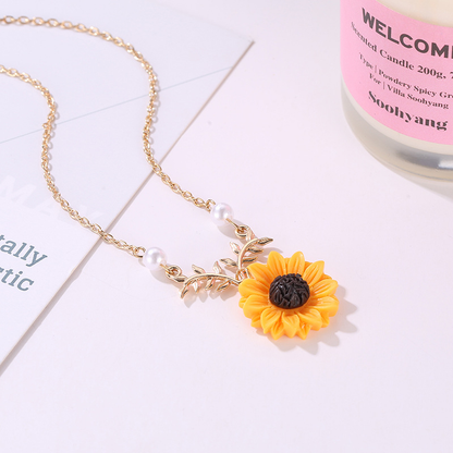 Sunflower Necklace - FashionAngelz