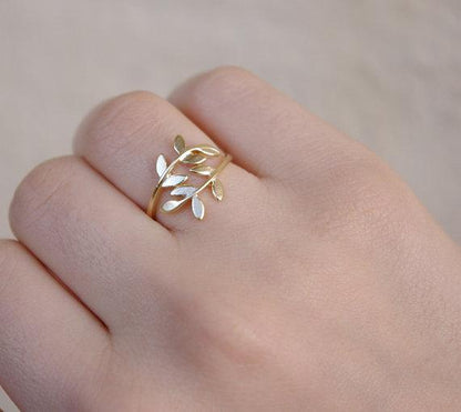 Open Leaf Ring - FashionAngelz