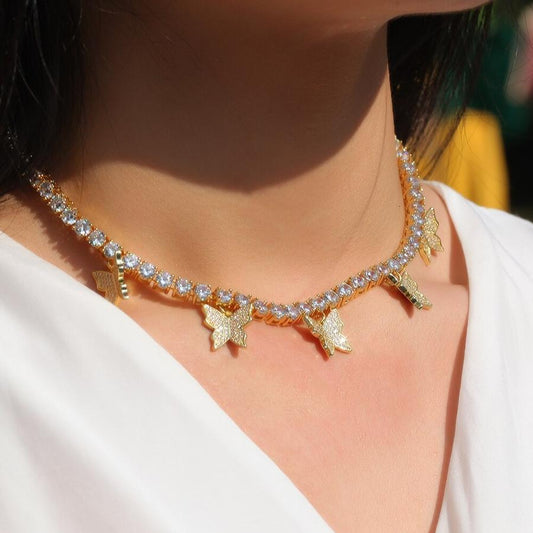 Butterfly Tennis Choker - FashionAngelz