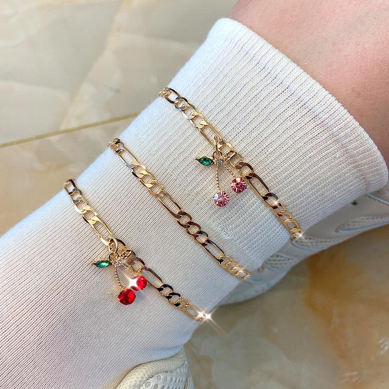 Cuban Cherry Anklet - FashionAngelz