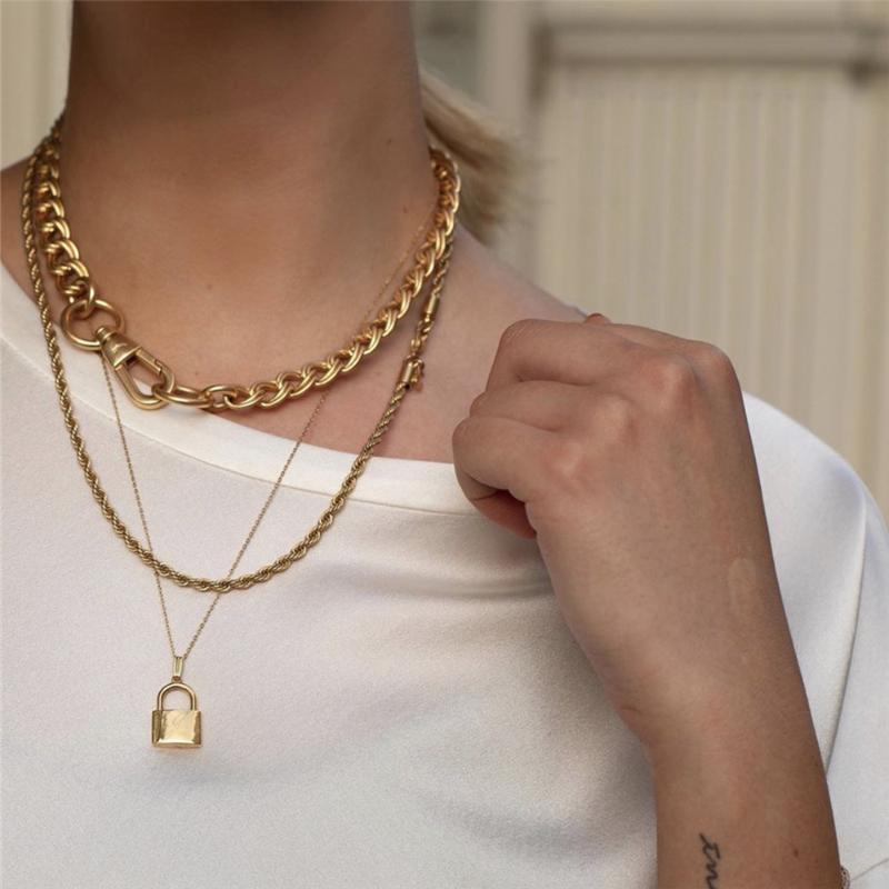 Multi-Layer PadLock Necklace - FashionAngelz