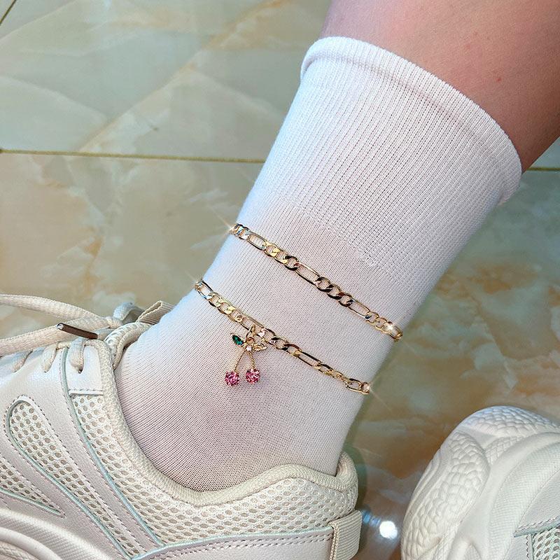 Cuban Cherry Anklet - FashionAngelz