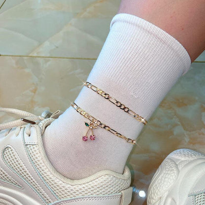 Cuban Cherry Anklet - FashionAngelz