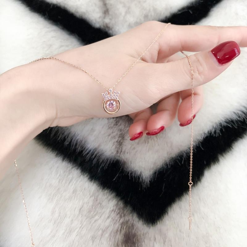 Beating Heart Crown Necklace - FashionAngelz