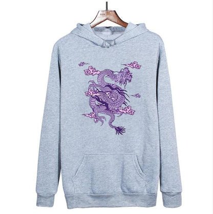 Purple Dragon Hoodie Hoodies & Sweatshirts Goddess of luck Store 