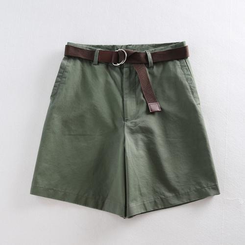 Vintage Wide Buckle Shorts - FashionAngelz