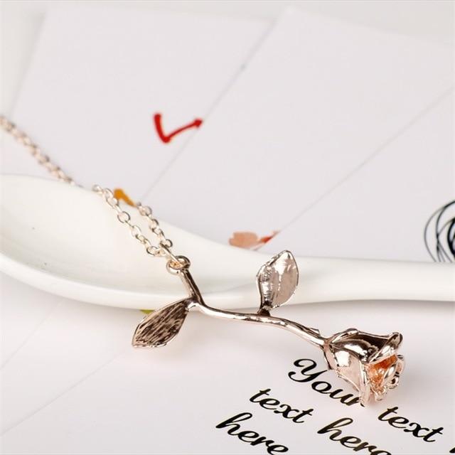Rose Charm Necklace - FashionAngelz