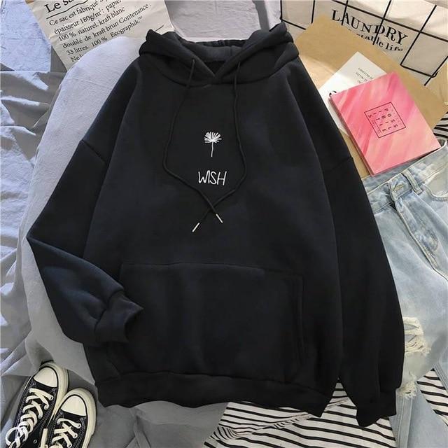 Make A Wish Hoodie Hoodies & Sweatshirts Shop3244075 Store Midnight Black S 
