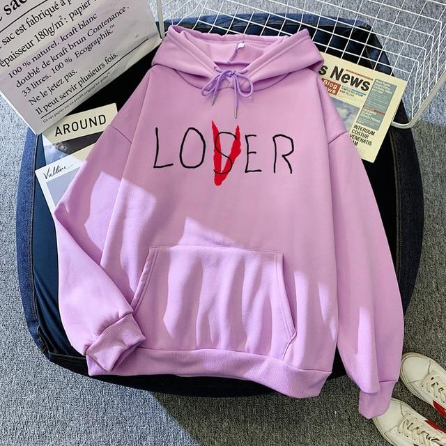 Lover/Loser Hoodie Hoodies & Sweatshirts Doflamingo Store purple S 