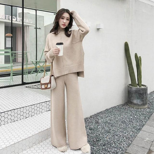 Knitted Two-Piece Set - FashionAngelz