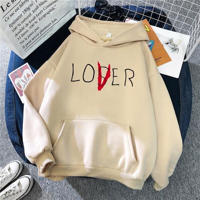 Lover/Loser Hoodie Hoodies & Sweatshirts Doflamingo Store khaki S 