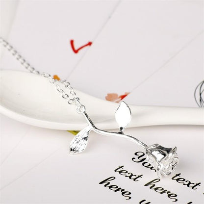 Rose Charm Necklace - FashionAngelz
