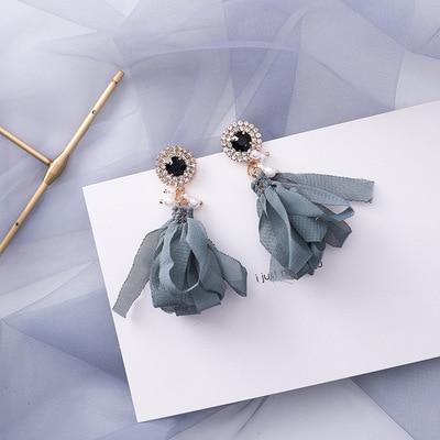 Blue Acrylic Earings - FashionAngelz
