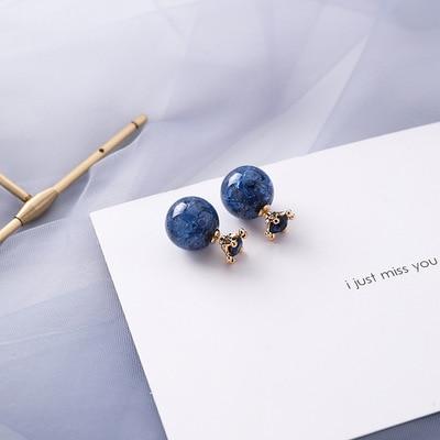 Blue Acrylic Earings - FashionAngelz