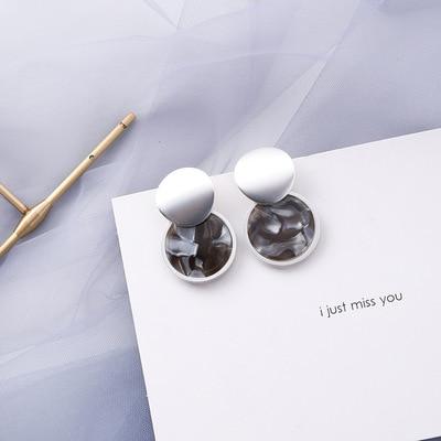 Blue Acrylic Earings - FashionAngelz