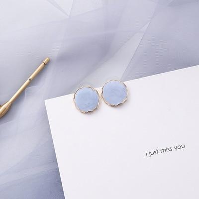 Blue Acrylic Earings - FashionAngelz