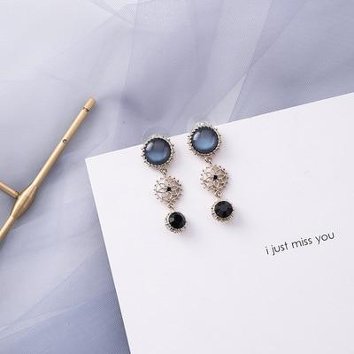 Blue Acrylic Earings - FashionAngelz