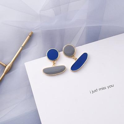 Blue Acrylic Earings - FashionAngelz