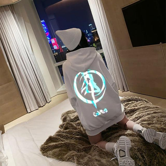 Reflective Moon Hoodie Hoodies & Sweatshirts Catherine's wardrobe Store 