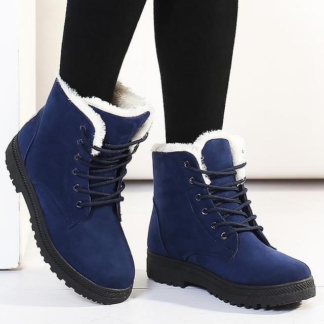 Fur Plush Winter Boots - FashionAngelz