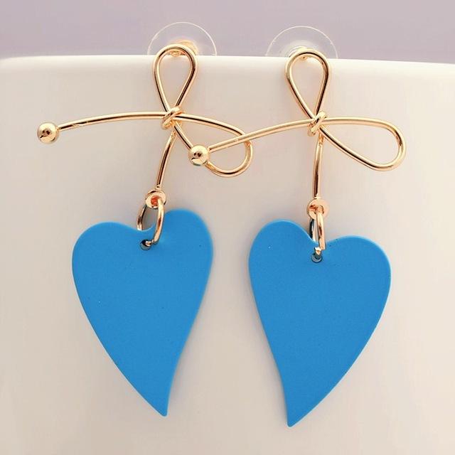 Heart Drop Earrings - FashionAngelz