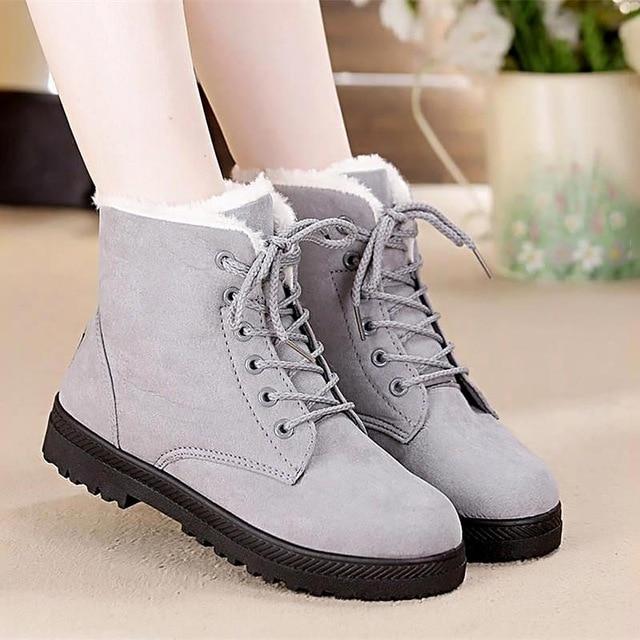 Fur Plush Winter Boots - FashionAngelz