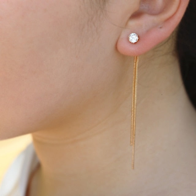 Silver Plated Dangled Earring - FashionAngelz