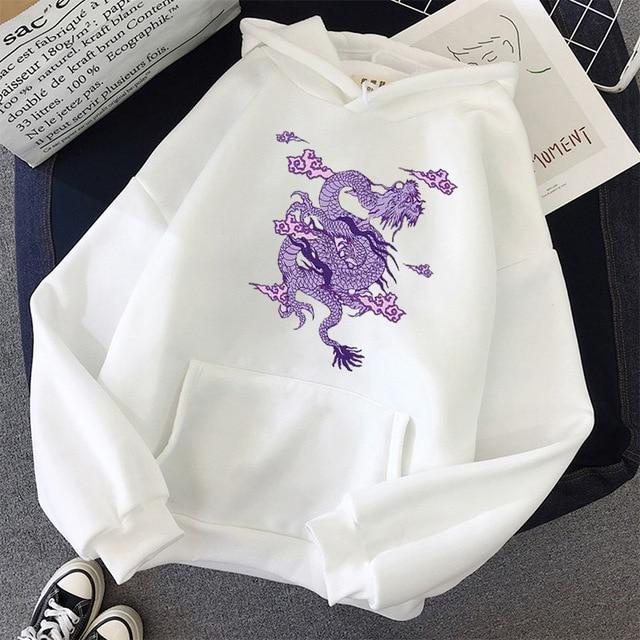 Purple Dragon Hoodie Hoodies & Sweatshirts Goddess of luck Store 