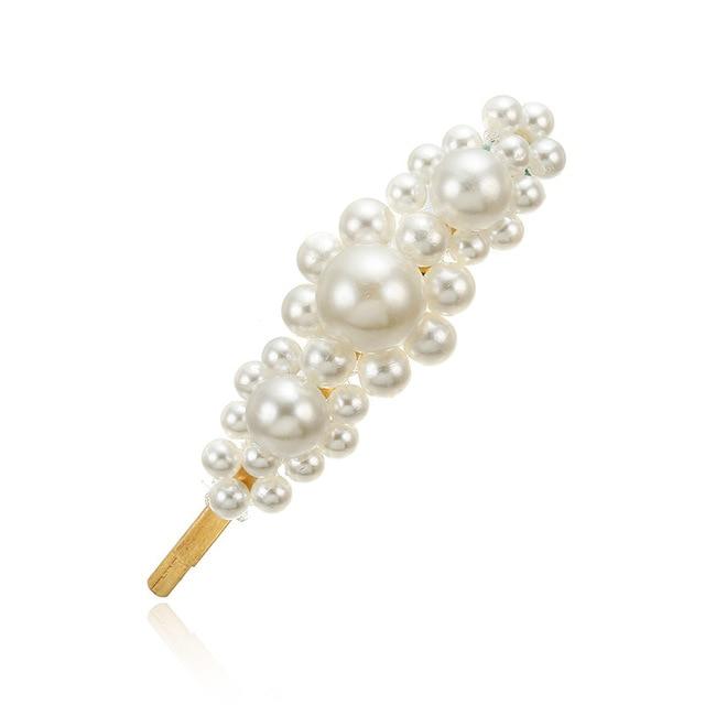 Barrette Pearl Hairclips - FashionAngelz