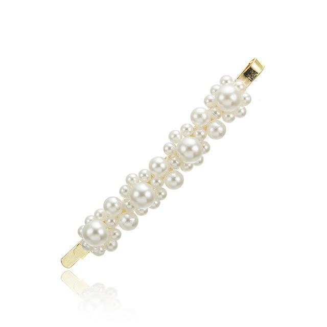 Barrette Pearl Hairclips - FashionAngelz