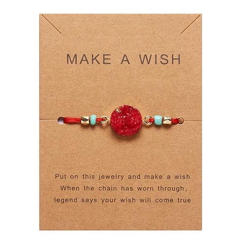Woven Stone Make A Wish Bracelet - FashionAngelz