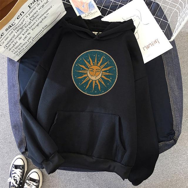 Sun & Moon Bohemian Hoodie Hoodies & Sweatshirts Feminism Store 
