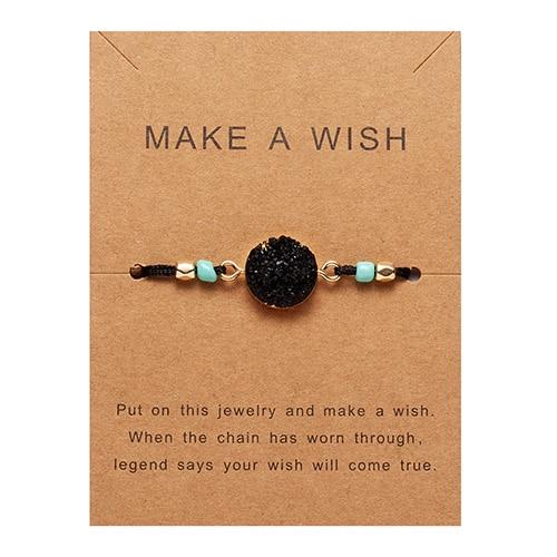 Woven Stone Make A Wish Bracelet - FashionAngelz