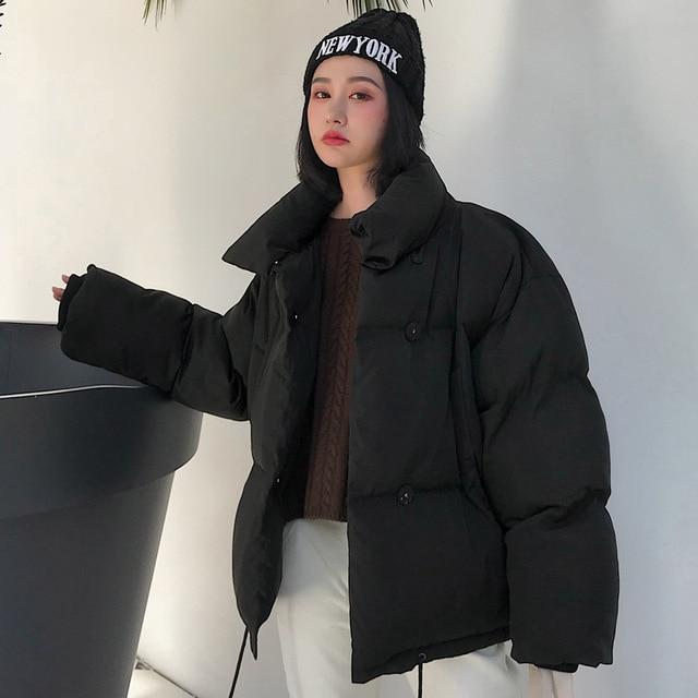Hooded Puffer jacket Down Coats chu mark parka Store Midnight Black S 