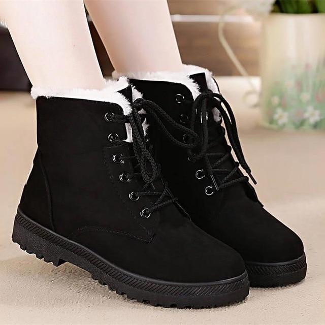 Fur Plush Winter Boots - FashionAngelz