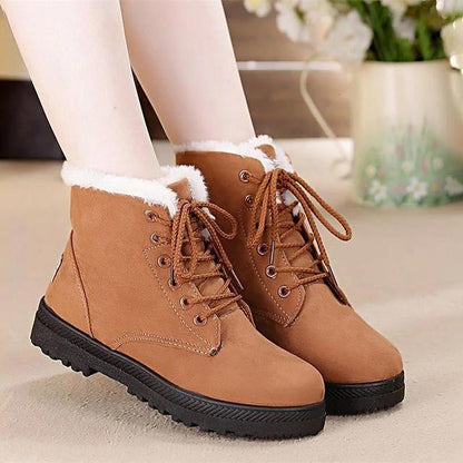 Fur Plush Winter Boots - FashionAngelz
