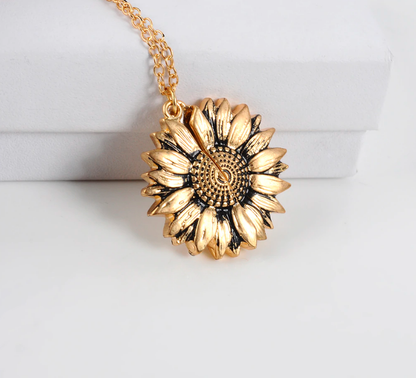 You Are My Sunshine Open Locket Necklace - FashionAngelz